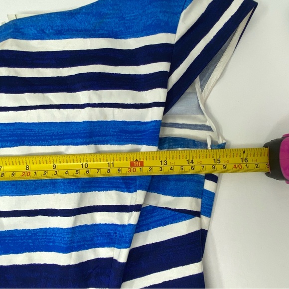 Kate Spade Blue Mariella Striped Dress Size 4 - Picture 9 of 13